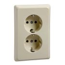 ELSO 515400 socket 2-way 16A RENOVATION pearl white