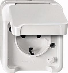 MERTEN MEG2400-8019 SCHUKO socket polar white