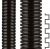 Flexa 10236202012 ROHRflex PA12 AD15,8 12,0x15,8mm black solid plastic corrugated hose