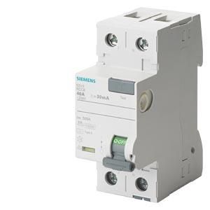 Siemens 5SV3312-6 residual current circuit breaker 25/0.03A 2-pole