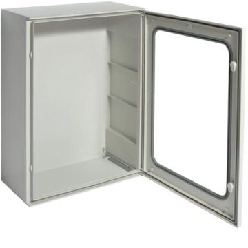 Hager FL279B cabinet Orion SKII clear door 800x600x300