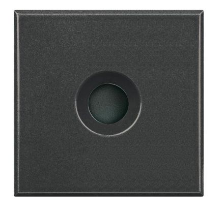 Bticino HS4954 cable outlet 9mm 2 modules, (anthracite)