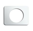 Busch-Jaeger 1756-24G central plate, for light signal studio white high gloss