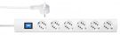Kopp 234702004 DUOversal Plus 6-way white 1.4m FS power strip
