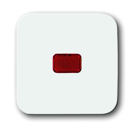 Busch-Jaeger 2509-214 rocker switch, with red dome alpine white
