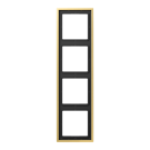 Jung ME2984C frame 4-way, vertical and horizontal mounting, brass, LS 990, brass classic