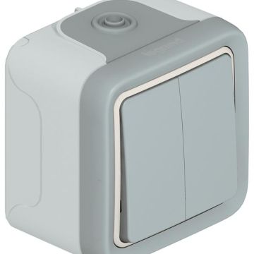 Legrand 069714 rocker switch series FR AP Plexo IP55, (grey)