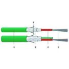 Dätwyler 19007700DZ U-DQ(ZN)BH 12E9 OS2 3.0kN LWL universal cable rodents. Dca