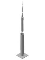Dehn & Söhne 103013 Tele-lightning protection mast TBM 13.35M FP400 STTZN