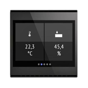 Elsner Cala Touch KNX TH 3.x deep black room controller