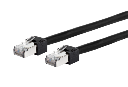 METZ CONNECT 13084U2000-E Ultraflex500 VoIP AWG 26 2.0m black patch cable Cat6A