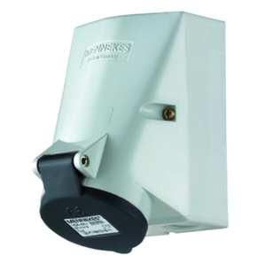 Mennekes 1857 wall socket TwinCONTACT 32A 4-pole 7h 500V IP44