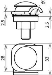 Dehn & Söhne 390259 MMV clamp NIRO with round head screw and nut