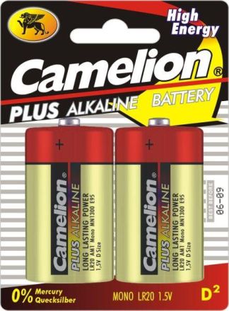 Hückmann 114680 LR20 Plus Alkaline Mono (PK=2pcs.) Battery