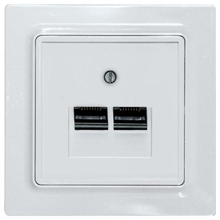 Eltako 30055842 2-way UAE55E/2-wg pure white glossy UAE/IAE cover