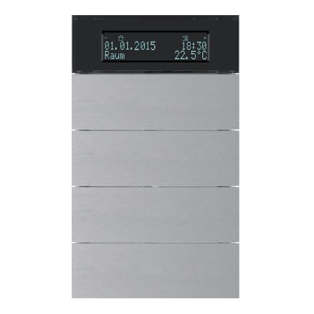 BERKER 75664594 KNX temperature controller B.IQ | 4-way | aluminum anodized
