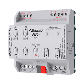 Zennio ZCL-FC010F MAXinBOX FC 0-10V Fan Coil Controller