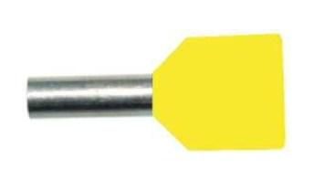 PROTEC.class 05101094 Wire end ferrules PAEH 600D/14 yellow insulated VE100 Double wire end ferrules 2x6.0qmm/14mm (100pcs)