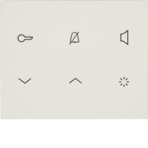 Elcom REA112Y audio indoor station 2D white matt TOUCH