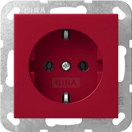 Gira 4455108 System 55 Red socket SCHUKO