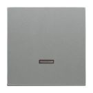 Busch-Jaeger 6543-803-101 control element, with glow lamp, metallic grey