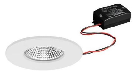 Brumberg 38480173 230V AC 7W 3000K structured LED recessed ceiling spotlight