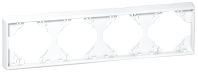 EFAPEL FOUR-GANG HORIZONTAL FRAME SILVER