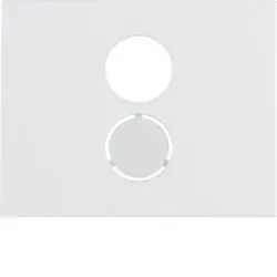 Berker 11847009 Centre piece for loudspeaker socket polar white, glossy Berker K.1