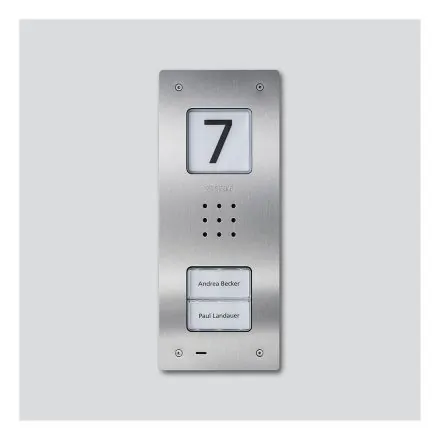 Siedle 210009118-00 CAU 850-2-0 E Compact UP stainless steel brushed audio door station