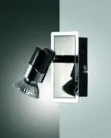 Fabas Luce 2554-81-172 black chrome GU10 wall light