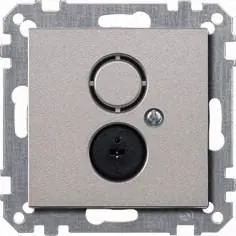 MERTEN 297460 Loudspeaker socket insert aluminum System M