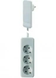 Bachmann 933.007 SCHUKO Flat Plug white with 1.6m cable