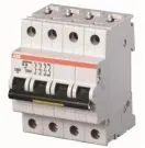 ABB Stotz-Kontakt S203P-C3NA, circuit breaker C-Char., 25 kA, 3 A, 3P+NA, 2CDS283103R0034 ABB Stotz-Kontakt S203P-C3NA, circuit breaker C-Char., 25 kA, 3 A, 3P+NA, 2CDS283103R0034
