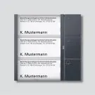 Siedle TM 612-3 AG button module in anthracite grey Siedle TM 612-3 AG button module in anthracite grey