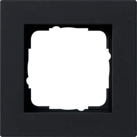 Gira 0211095 cover frame 1f flat E2 black m