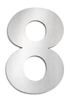 CMD stainless steel house number 8 large G8