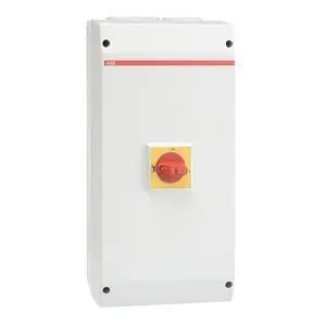 ABB Stotz-Kontakt OTP90A3M, safety switch 3-pole 45 kW 400V with red-yellow handle, 1SCA022812R3510