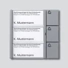 Siedle BTM 650-03 SM bus button module in silver metallic Siedle BTM 650-03 SM bus button module in silver metallic