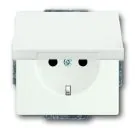 Busch-Jaeger 20 EUK-884 SCHUKO® socket insert, with hinged cover, studio white matt Busch-Jaeger 20 EUK-884 SCHUKO® socket insert, with hinged cover, studio white matt