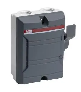 ABB Stotz-Kontakt BWS316TPN, safety switch 3-pole 7.5 kW 690V with grey handle, 2CMA142417R1000