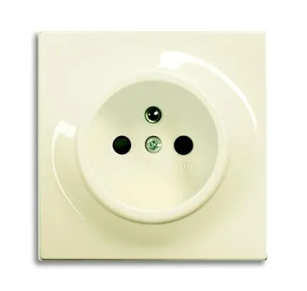 Busch-Jaeger 20 MUC-72-500 socket insert, with earthing pin special plug devices ivory/white