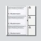 Siedle BTM 650-03 W bus button module in white Siedle BTM 650-03 W bus button module in white