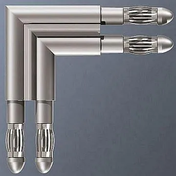 Bruck 160406ch 90° Via Chrome Connector