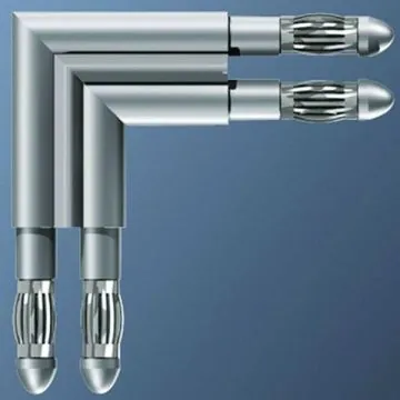 Bruck 160406mcgy 90° silver connector