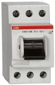 ABB Stotz-Kontakt E480/3KB, disconnector 3P, 80A, switch handle black, 2CCE180300R0141