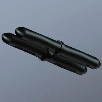 Bruck 160409mcgy matt, silver rail connector Iso