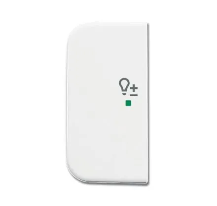 Busch-Jaeger 6234-21-214 rocker switch, 2-way left, with symbol 'Dimmer' alpine white