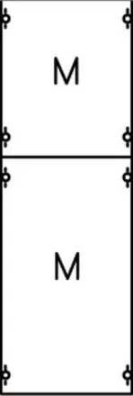ABB Striebel & John 1M1A mounting plate module 5RE / BH1, 1 FB, 2CPX037614R9999