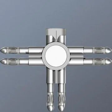 Bruck 160414ch 2 x 90°, chrome, black horizontal rail connector