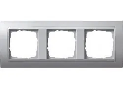 Gira 021336 3-way cover frame for color aluminum Gira Event color aluminum